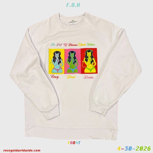 White sweatshirt